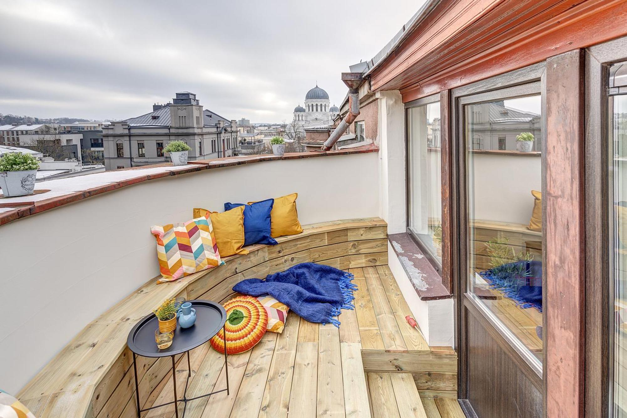 Funky Penthouse City Center Kaunas Bagian luar foto